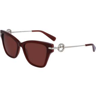 LONGCHAMP Kvinde LO737S 201 Solbriller Acetat Brun Brun Firkantet Normal Normal