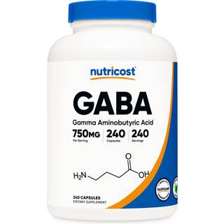 Nutricost – GABA 750 mg, 240 kapsler