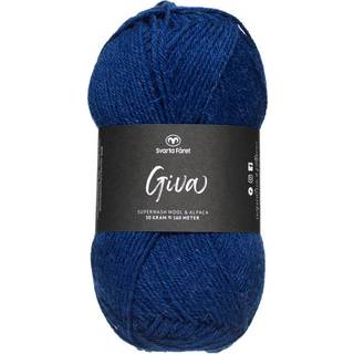 Svarta Fåret Giva 067 Space blå Indhold: 80% uld, 20% alpaca Vægt/længde: 50 g. = ca. 160 meter Anbefalede pinde: 3.5 mm Strikkefasthed: 10 x 10 cm = 26 m x 35 p Vask: Hådvask/ Tåler ikke tørretumbling / Tørres fladt.