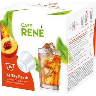Café René | Fersken iste - 16 kapsler til Dolce Gusto