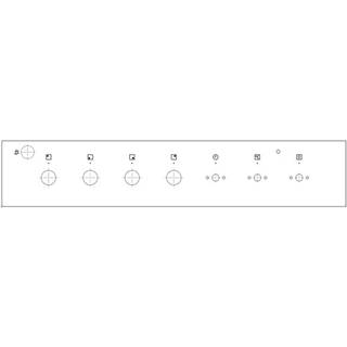 Electrolux kontrolpanel, inox, 50cm, UMPD, 6K 140200214124