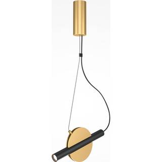 Maytoni Enigma LED-hængelampe, justerbar, messingfarvet