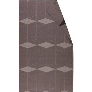 NJRD Geometric dug 147x250 cm Brun/Hvid