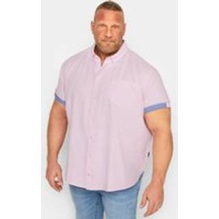 BadRhino Big & Tall BadRhino Big & Tall Pink 100% Cotton Slub Shirt
