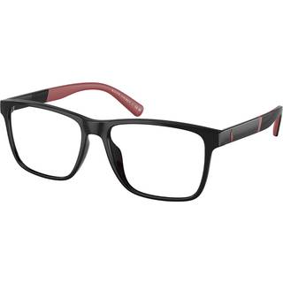 Polo Ralph Lauren Mand PH2257U 5001 Optiske stel Injiceret Sort Transparent Firkantet Normal