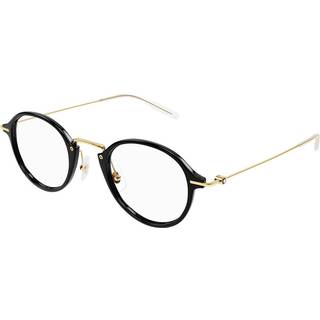 Montblanc MB0297O Asian Fit 001 49 Briller Mænd Black - Gold - 49mm