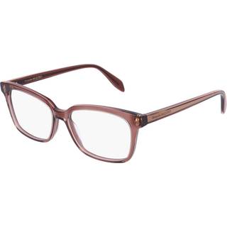 Alexander McQueen Kvinde AM0243O 003 Optiske stel Acetat Brun Firkantet