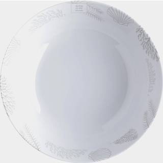 Dyb melamintallerkener Marine Business Living, non-slip, hvid/blå, 19 cm, 6-pak
