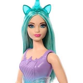 Barbie Touch of Magic Unicorn-dukke med turkis hår