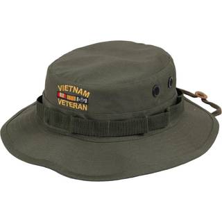 Rothco Boonie / Bøllehat m. Vietnam Veteran brodering Oliven