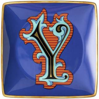 Versace Holiday Alphabet Skål Y - Dekorative Accessories Porcelæn Blå - 11940-403705-15253