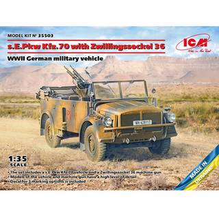 s.E.Pkw Kfz.70 with Zwillingssockel 36, WWII German military vehicle