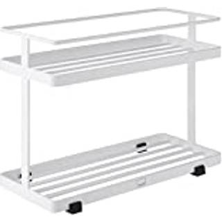 Yamazaki Home Countertop Spice Caddy-Storage and Arrangør Rack | Stål en størrelse hvid