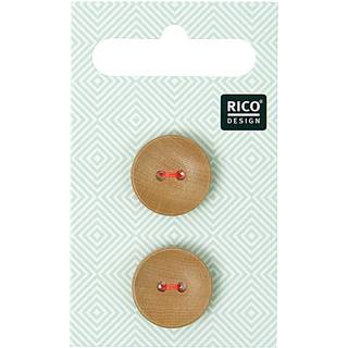 Holzknopf 1,8cm 2 Stück - Beige