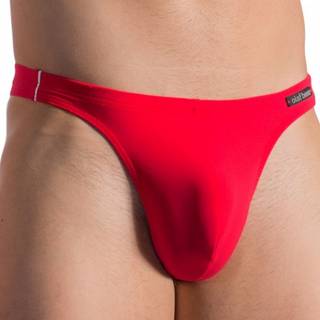 Olaf Benz Herren Sunstring rot Mikrofaser unifarben