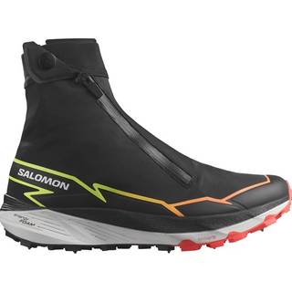 Salomon Unisex Winter Cross Spike Black/Fiery Coral/Safety Yellow, 45 1/3