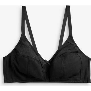 Next Black Total Support Full Cup Non Wire Cotton Ultimate Comfort Bra B-H