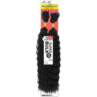 Organique Mastermix Shake-N-Go Human Hair Braids-Super Bulk 18 """" (farve: 1 Jet Black)