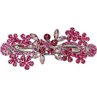 Faship smuk lyser?d blomster krystal h?r barrette klip