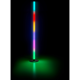 Neon gulvlampe sort inkl. LED RGB dæmpbar - Tijs