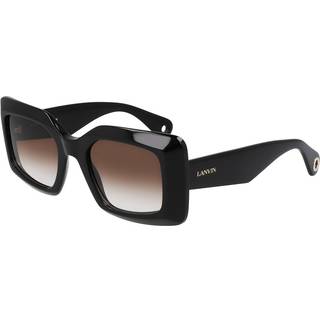 Lanvin LNV649S 001 50 Solbriller Kvinder Black - Shiny Black - 50mm