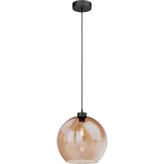 Hængelampe Cubus, rav, glas, Ø 30 cm, E27