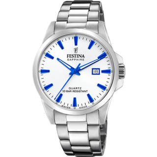 Festina Swiss Made herreur i stål med grå urskive