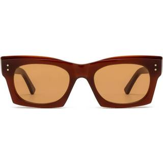 Marni Unisex Edku Kobicha TVD Solbriller Acetat Bordeaux Orange Firkantet Normal