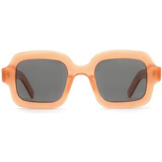Retrosuperfuture Unisex 1X2 Benz Rusty Solbriller Acetat Orange Sort Firkantet Normal