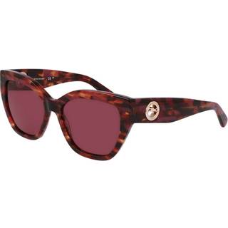 LONGCHAMP Kvinde LO741S 606 Solbriller Acetat Rød Rød Sommerfugl Normal Normal