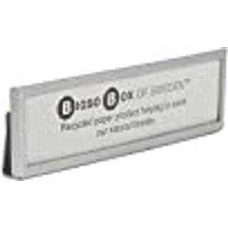 Bigso - Labelklips (4 stk.) - Grå - B: 7 cm D: 0.5 cm H: 2.5 cm - Marie