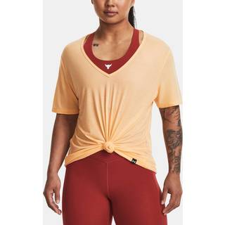 T-shirt Under Armour Pjt Rck Completer Deep V T-YLW 1380234-792 Størrelse XS