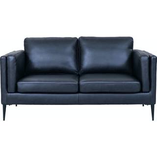 Valencia 2 pers. sofa læder Sort