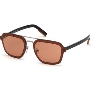 Zegna EZ0120 66S 64 Solbriller Mænd Brun - Brown - 64mm