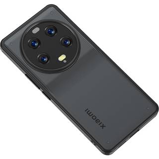 Xiaomi 13 Ultra Hybrid Plastik Cover - Mat Gennemsigtig / Sort
