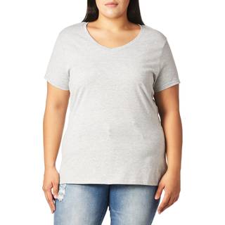 Hanes Womens X-Temp V-ringning Tee Light Steel liten