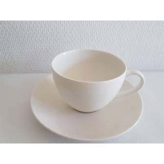 Villeroy & Boch New Cottage Basic Kaffekop Med Underkop - Kaffekopper Porcelæn Hvid - 23640-23641