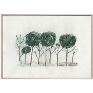Fine Little Day Trees plakat 50x70 cm Sort/Offwhite