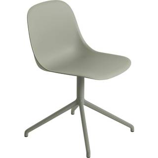 Muuto Fiber Drejestol Dusty Green Uden Armlæn