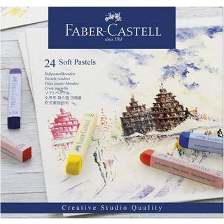 Faber-Castell 128324 Goldfaber Studio Soft Pastel Chalks Pack med 24 forskellige farver