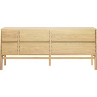1898 Hylte sidebord 6 skuffer 172x73 cm Eg
