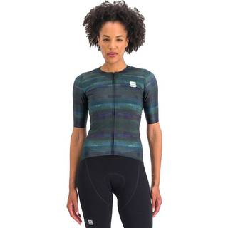 Sportful Glitch Bomber Jersey Women Multicolor Blue