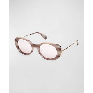 Max Mara MM0080 60G 51 Solbriller Kvinder Grå - Grey Horn - 51mm