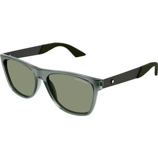 Montblanc MB0298S 003 56 Solbriller Mænd Grå - Transparent Grey - 56mm
