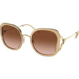 Coach HC7153B CK483 57363B 54 Solbriller Kvinder Guld - Transparent Gold - 54mm