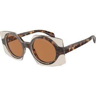 Emporio Armani EA4207 603073 46 Solbriller Kvinder Tortoiseshell - Tortoise Top Transparent Brown - 46mm