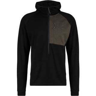Stoic Merino260 StadjanSt. 3/4 Zip w. Hood Merinohoodie Herrer størrelse M farve sort
