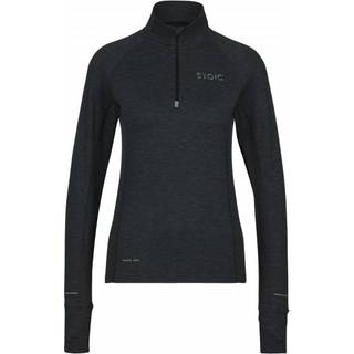 Stoic Women's HelsingborgSt. Performance L/S with Zip Løbeshirt Damer størrelse XL farve sort