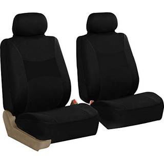 FH Group bilsdebetrk Frontst Sort stof - Sdebetrk til bilsder med lavt ryg med aftagelig nakkesttte Universal Fit Automotive Sdebetrk Ai