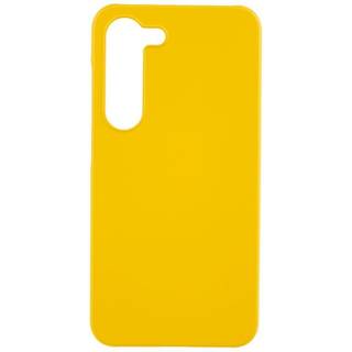 Samsung Galaxy S23 Hårdt Plastik Bagside Cover - Blank Gul